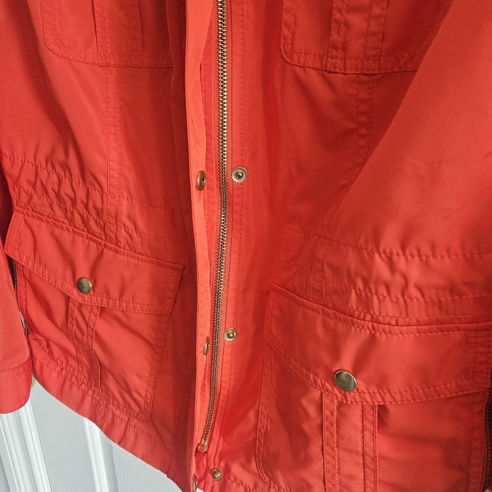 NWOT Talbots Petite Hooded Water Resistant Anorak Rain Jacket/Coat - Picture 4 of 16